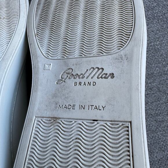 Good Man Brand Mono White Rose Gold Edge Lo-Top Sneaker Nappa Leather Mens 8.5 - Picture 11 of 11